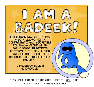 Whaddup my dudes, I'm a Badeek. and you are...?